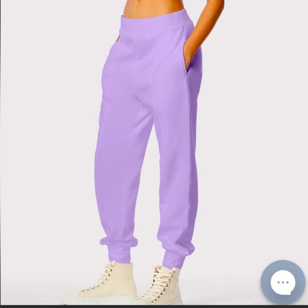 Purple Lavender Herve Leger Paneled Sweatpants